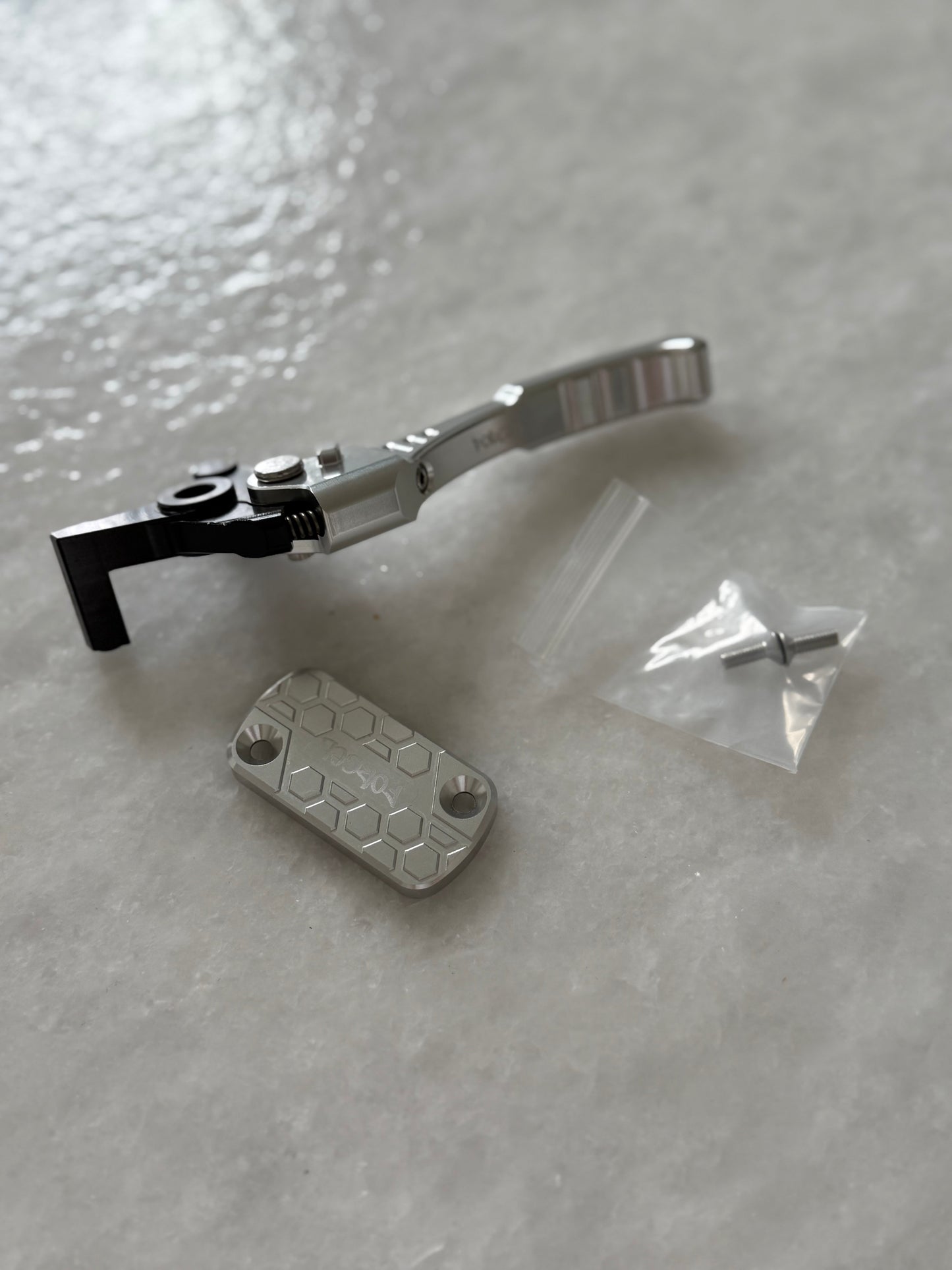 Sur-Ron Ultra Bee Brake Upgrade Kit | CNC Lever, Reservoir Cap & Hardware | Forged Racing
